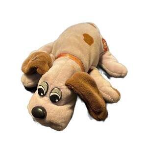 Vintage 1985 Tonka Pound Puppies Newborn Grey with Brown Spots 7" Plush